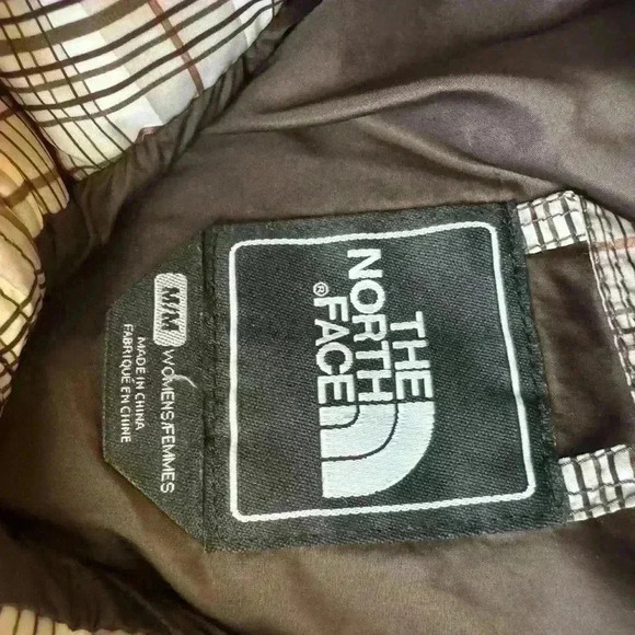 The Nortth Face Woman’s Brown Plaid Milletan Insulated Jacket She Size Medium. - Picture 9 of 11